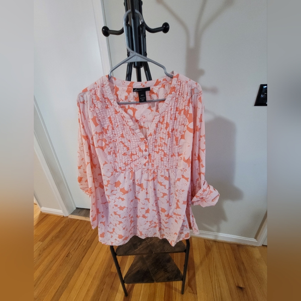 Lane Bryant Floral Blouse